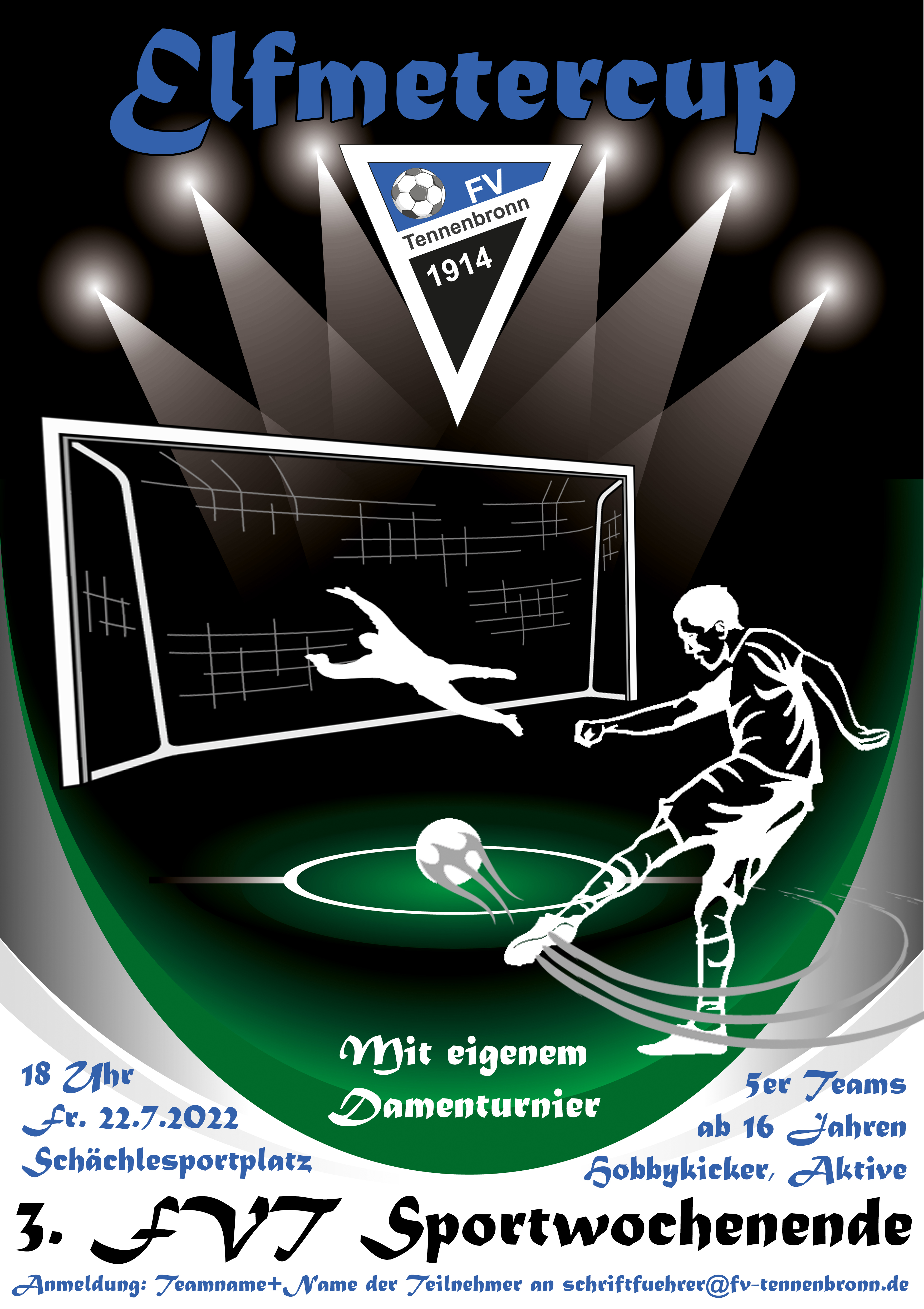 Anmeldestart für den Elfmetercup am 22.07.2022 Anmeldestart für den Elfmetercup am 22.07.2022