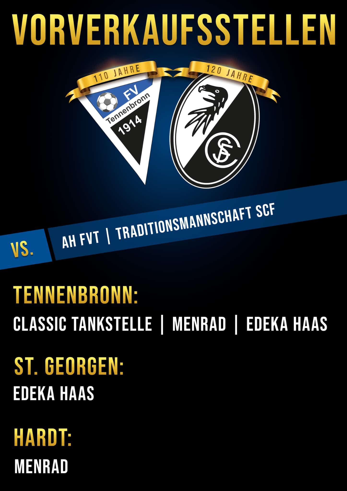 7. September: AH FV Tennenbronn - SC Freiburg Traditionsmannschaft 7. September: AH FV Tennenbronn - SC Freiburg Traditionsmannschaft